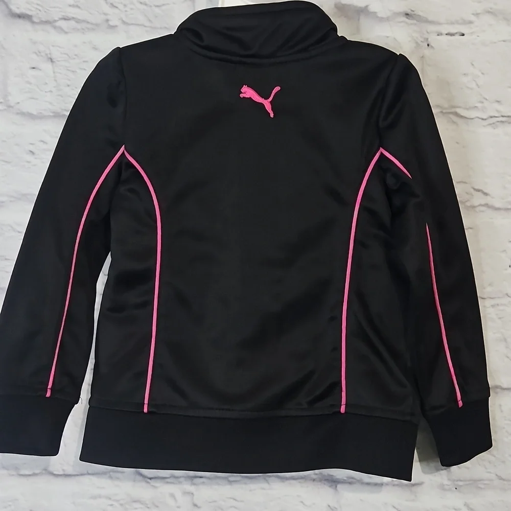 Puma Kids Black and Pink Sweatshirt